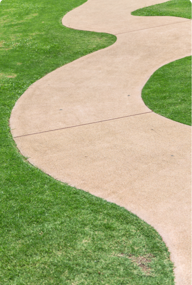 concrete walkway
