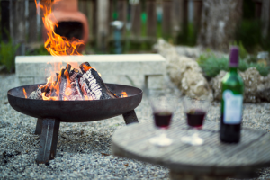 incorporating fire features into your concrete patio